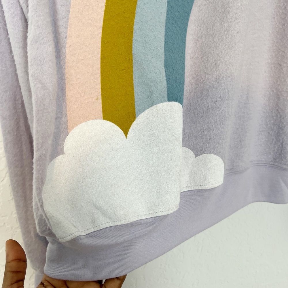 Wildfox Bbj Rainbow Cloud Sweatshirt - Picture 5 of 10